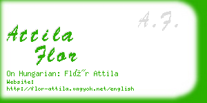 attila flor business card